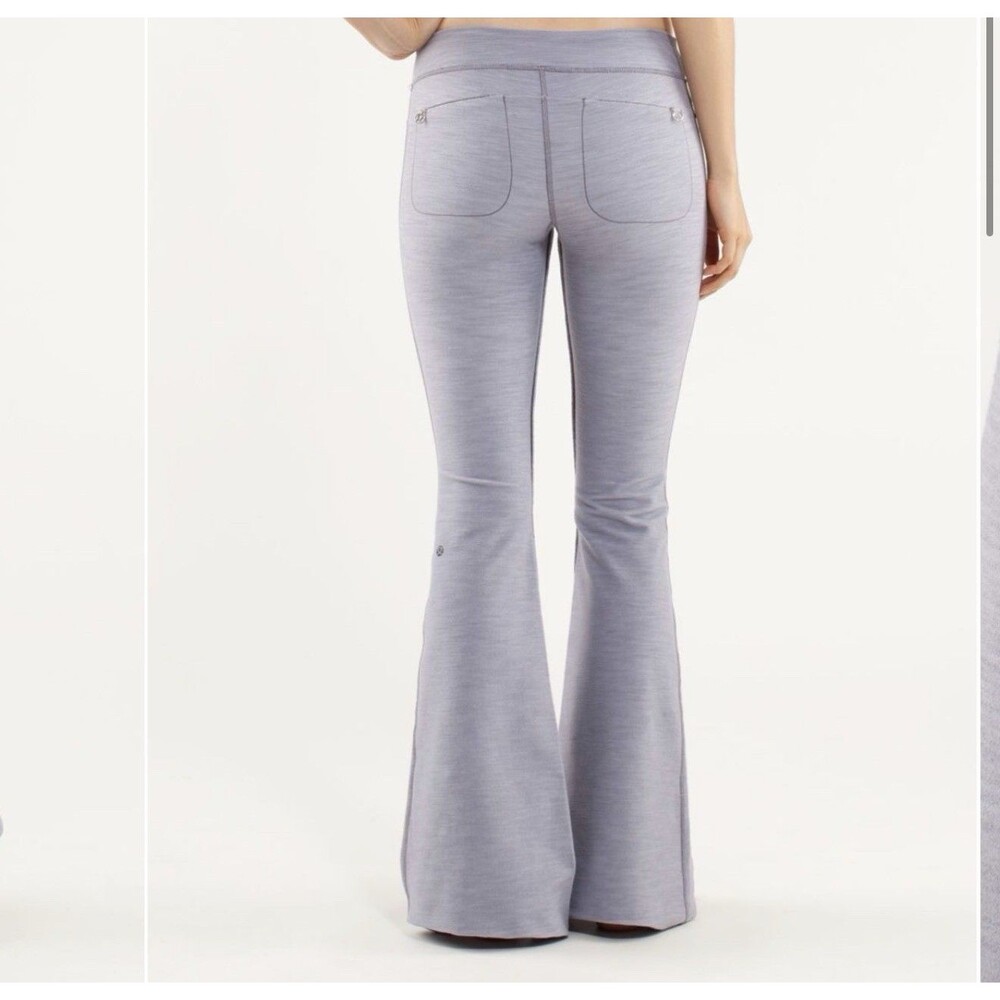 Y2K Lululemon Wanderful Wide Leg Flare Low Rise Pants Leggings Low Rise  SZ 8
